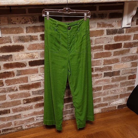 Green Linen Colettes - Picture 2 of 3